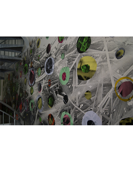 wandbild im hut, 2013